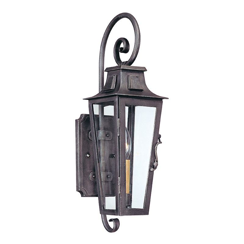 Parisian Square Wall Sconce with AGED PEWTER Finish