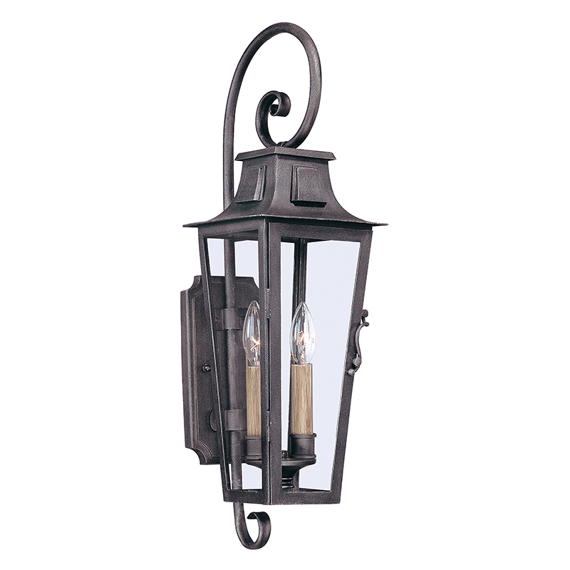 Parisian Square Wall Sconce with AGED PEWTER Finish