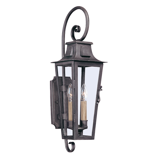 Parisian Square Wall Sconce with AGED PEWTER Finish