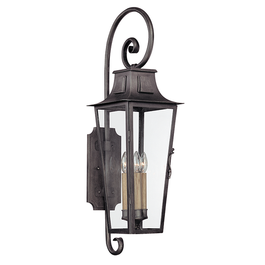 Parisian Square Wall Sconce with AGED PEWTER Finish