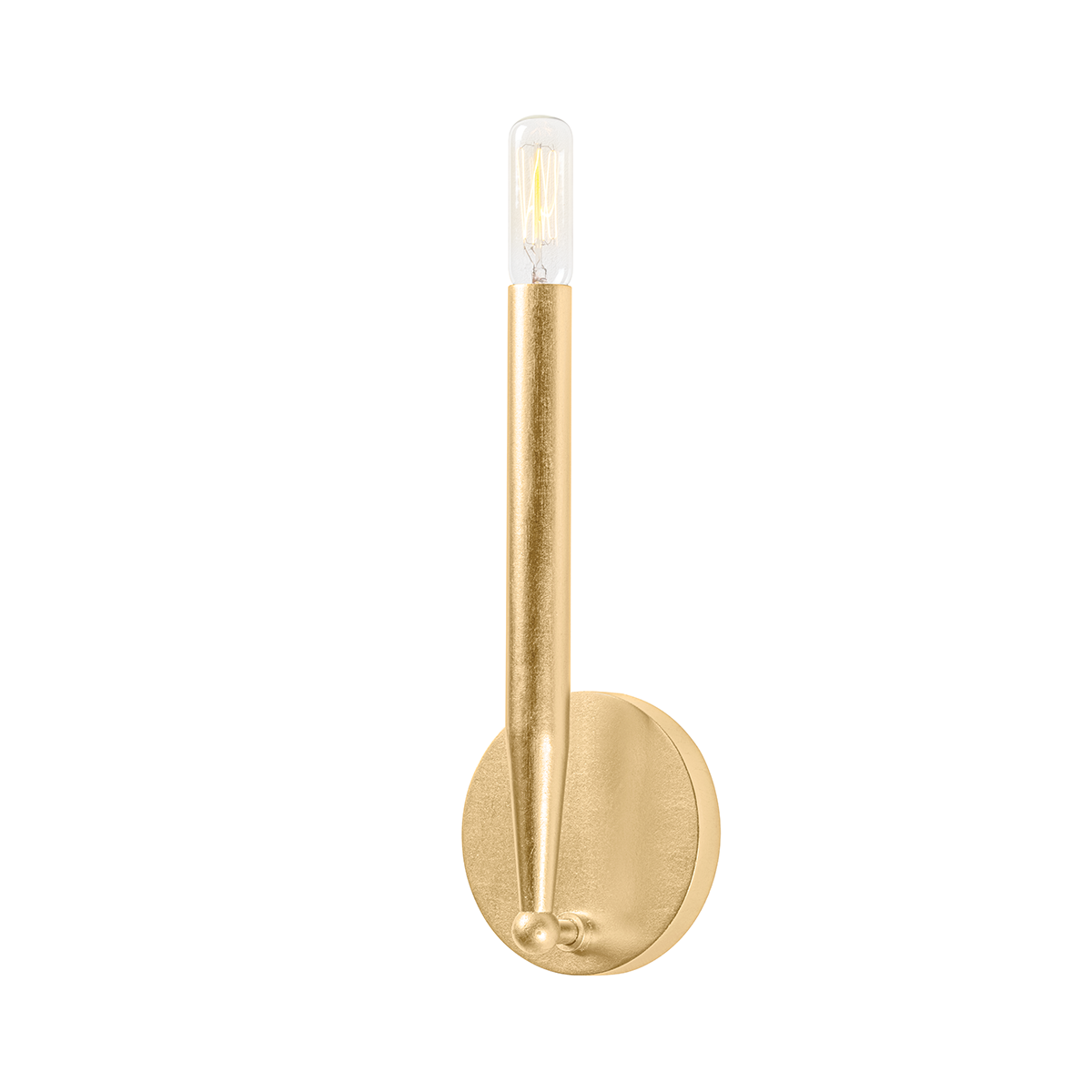 LEVI Wall Sconce with Gold Leaf Finish