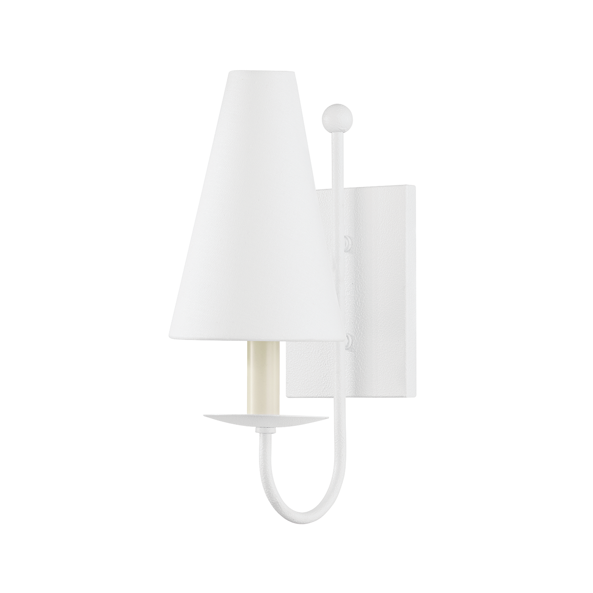 Idris Wall Sconce with GESSO WHITE Finish