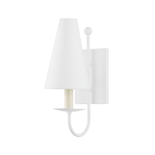 Idris Wall Sconce with GESSO WHITE Finish