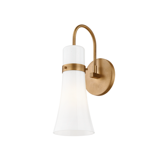 MAPLE Wall Sconce with PATINA BRASS Finish