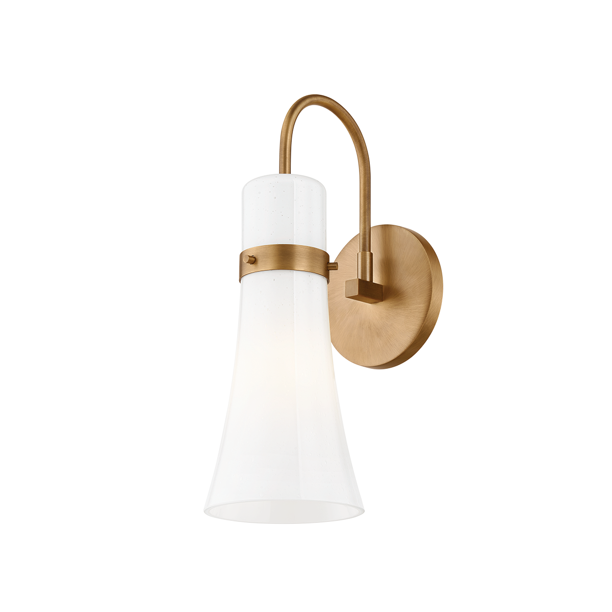 MAPLE Wall Sconce with PATINA BRASS Finish