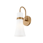 MAPLE Wall Sconce with PATINA BRASS Finish