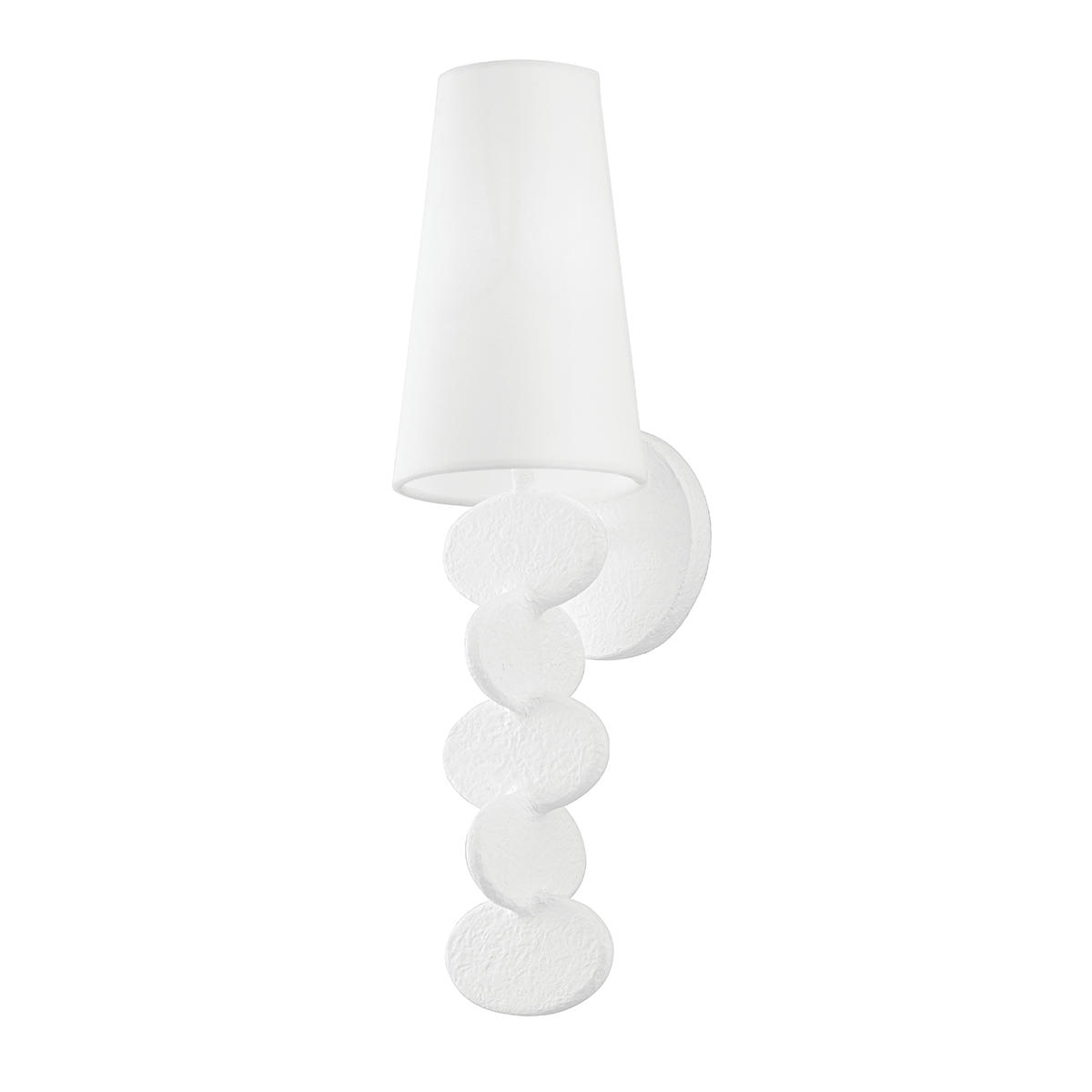 Ellios Wall Sconce with GESSO WHITE Finish