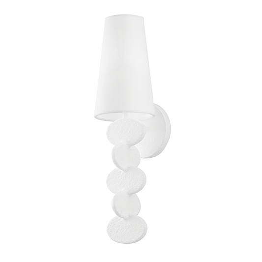 Ellios Wall Sconce with GESSO WHITE Finish