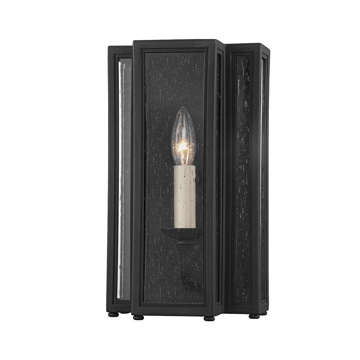 Leor Wall Sconce with TEXTURED BLACK Finish