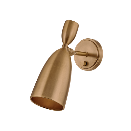 SPADE Wall Sconce with PATINA BRASS Finish