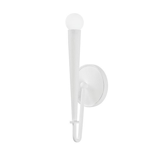 ALDER Wall Sconce with GESSO WHITE Finish