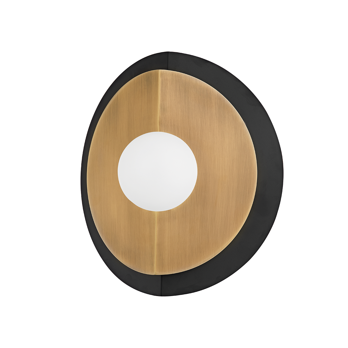 Larson Wall Sconce with PATINA BRASS/SOFT BLACK Finish