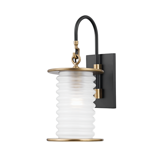 Danvers Wall Sconce with PATINA BRASS/TEXTURED BLACK Finish