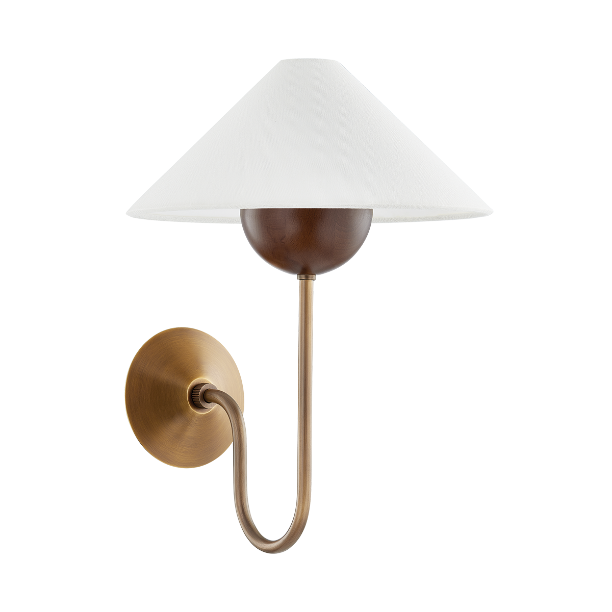 EVAN Wall Sconce with PATINA BRASS Finish