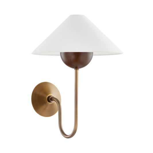 EVAN Wall Sconce with PATINA BRASS Finish