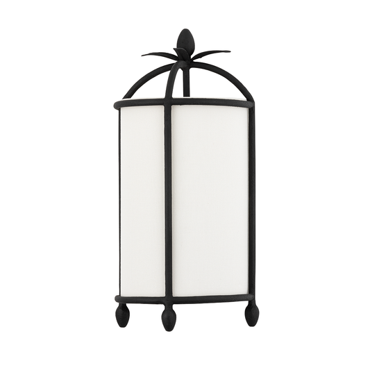 Brooks Wall Sconce with BLACK IRON Finish