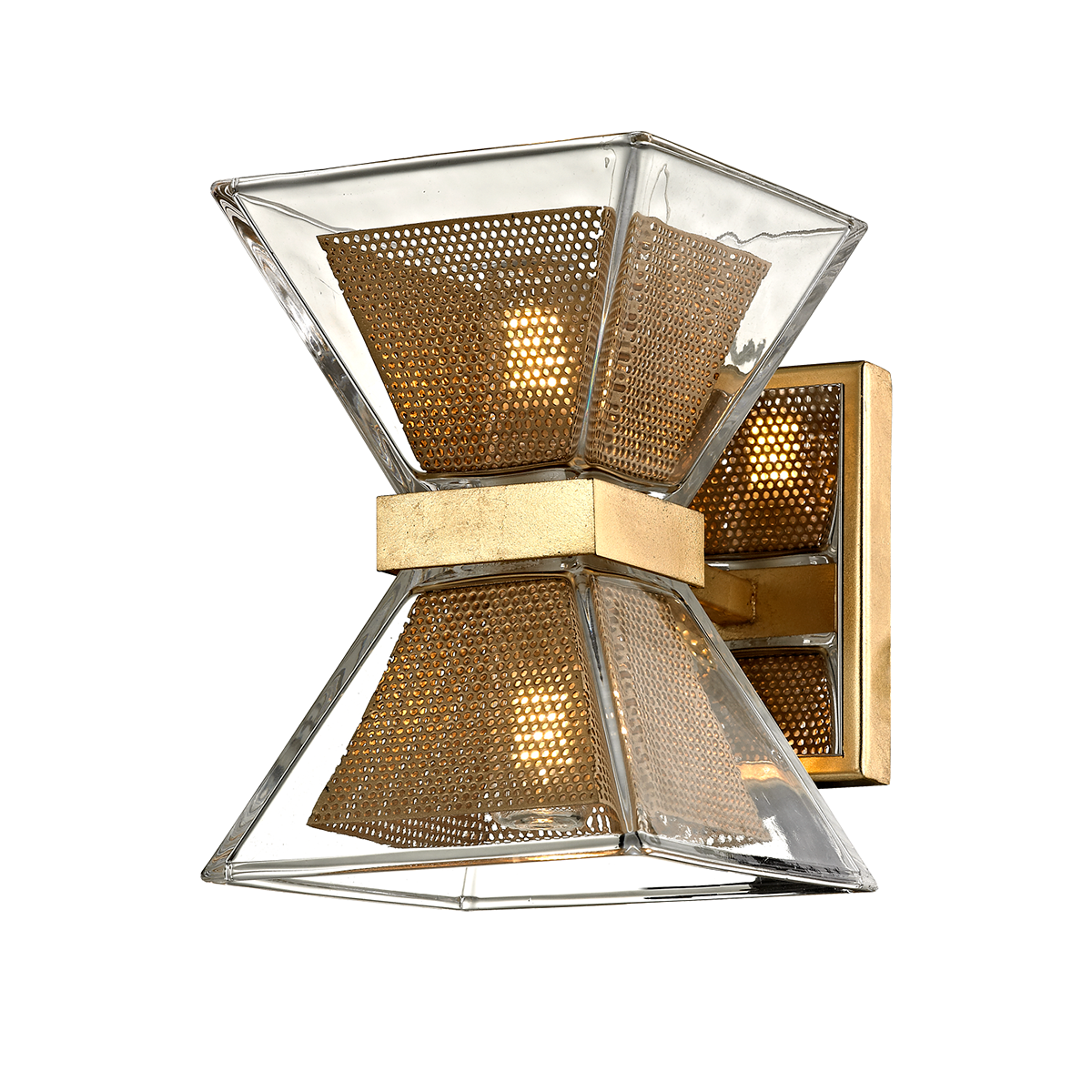 Expression Sconce with Gold Leaf Finish