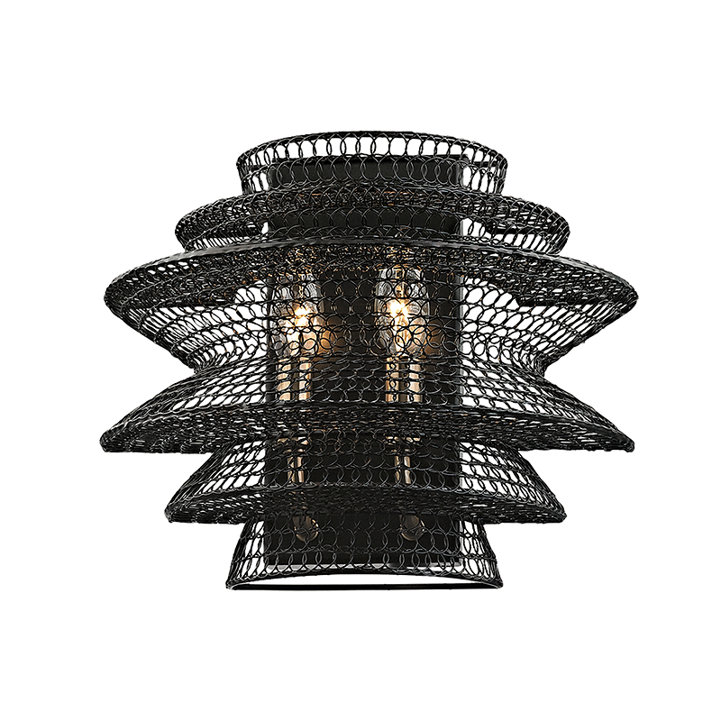 Kokoro Wall Sconce with SOFT BLACK Finish