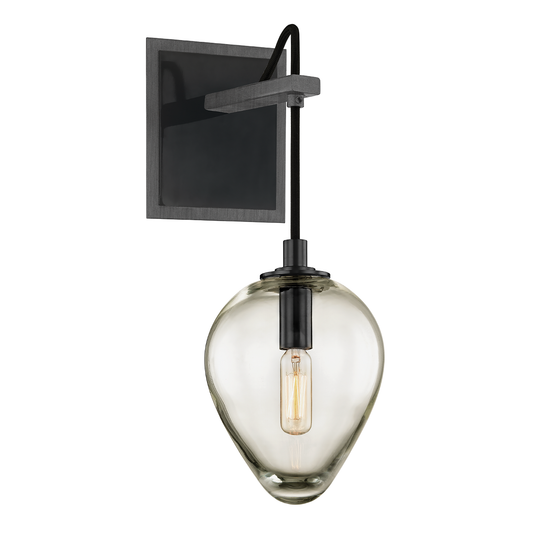 Brixton Wall Sconce with GRAPHITE/BLACK CHROME Finish