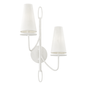 Marcel Wall Sconce with GESSO WHITE Finish