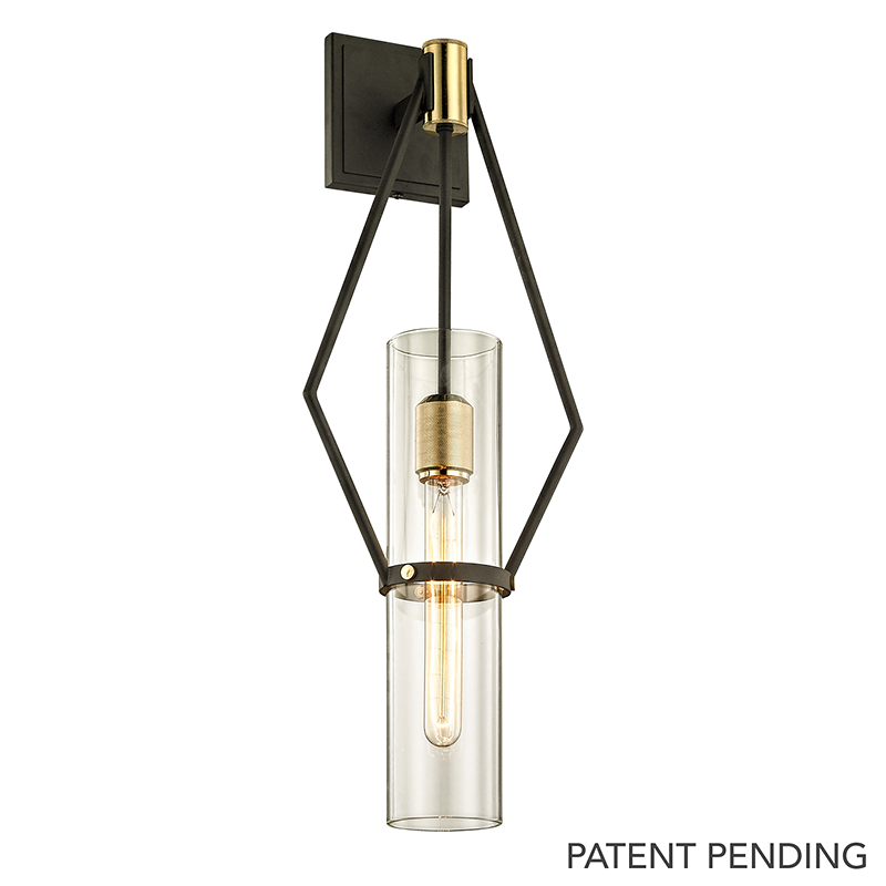 Raef Wall Sconce with TEXTURED BRONZE BRUSHED BRASS Finish