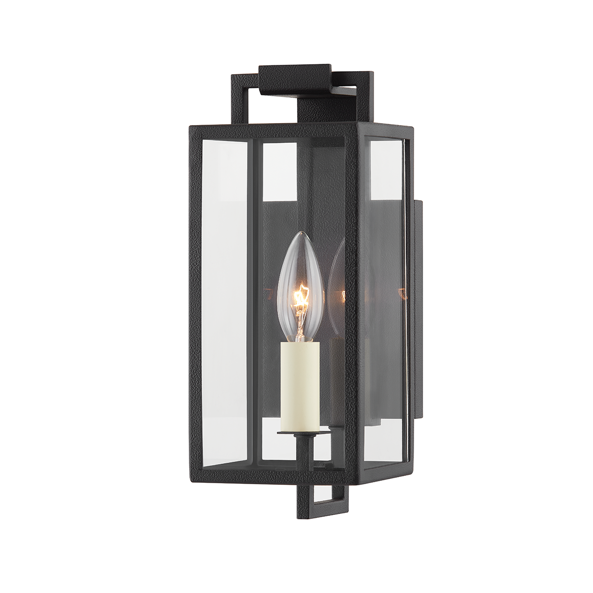 BECKHAM Wall Sconce with FORGED IRON Finish