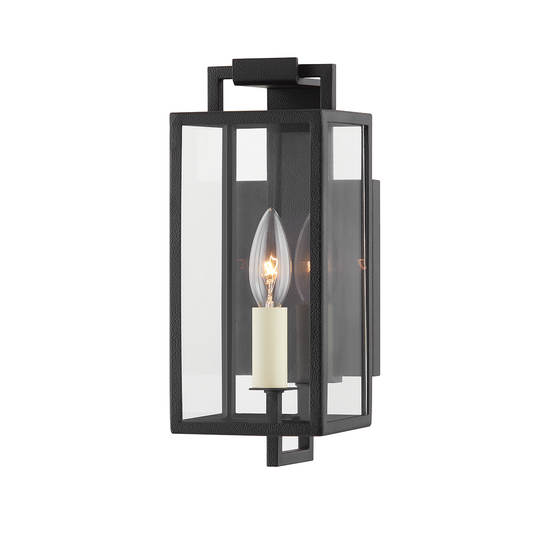 BECKHAM Wall Sconce with FORGED IRON Finish