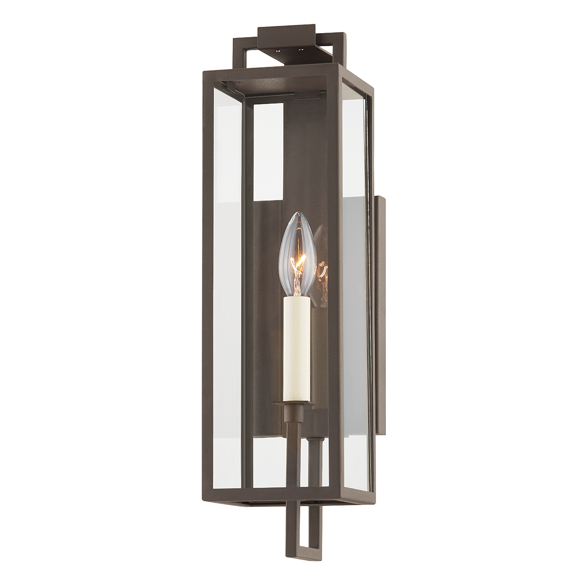BECKHAM Wall Sconce with TEXTURED BRONZE Finish