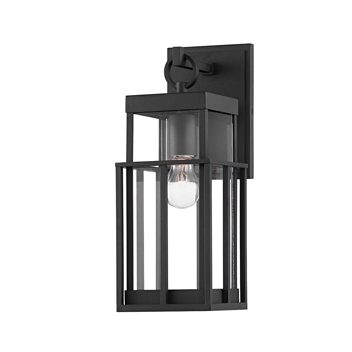 Longport Wall Sconce with TEXTURED BLACK Finish