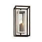 Morgan Wall Sconce with BRONZE WITH POLISHED STAINLESS Finish