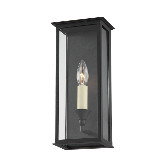 CHAUNCEY Wall Sconce with TEXTURED BLACK Finish
