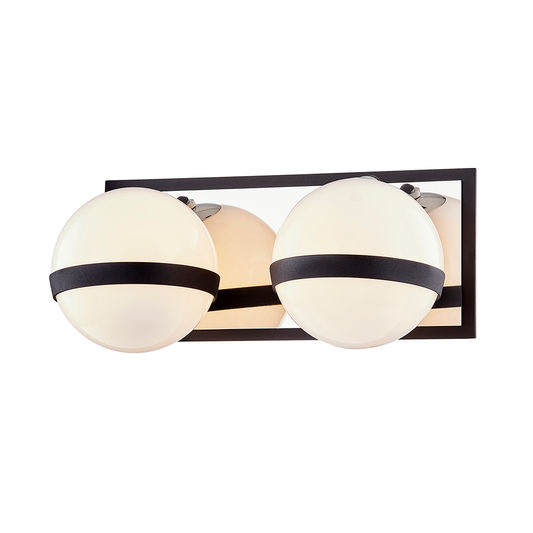 Ace Bath and Vanity with CARBIDE BLK WITH POLISHED NICKEL ACCENTS Finish