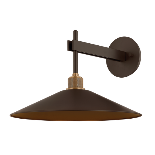 HARAC Wall Sconce with PATINA BRASS/BRONZE Finish