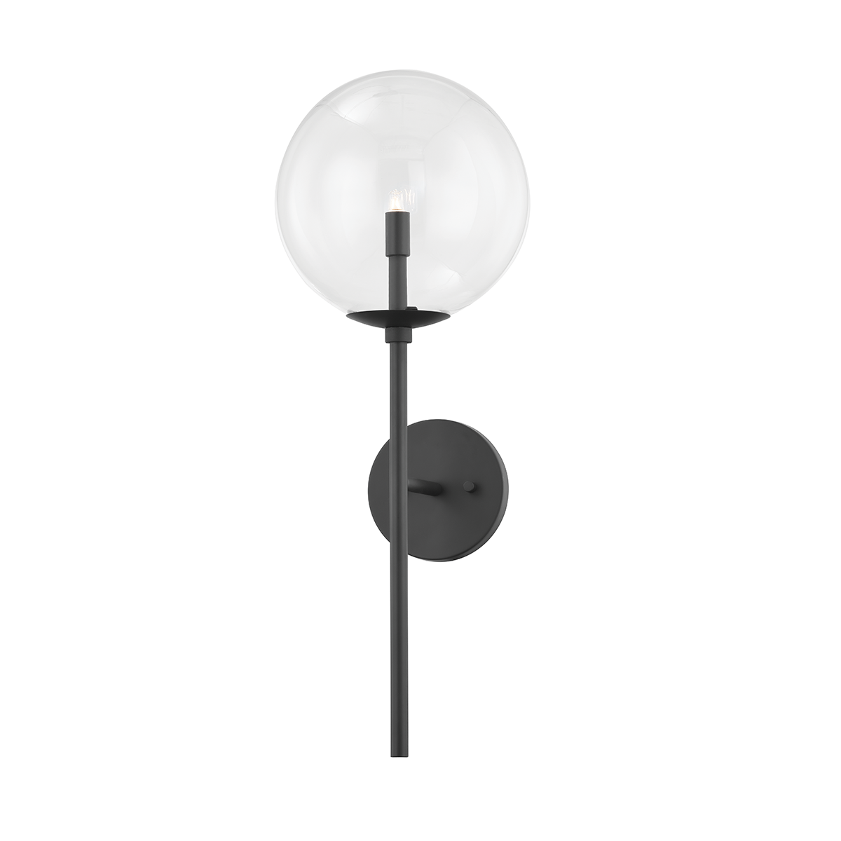 Madrid Wall Sconce with SOFT BLACK Finish