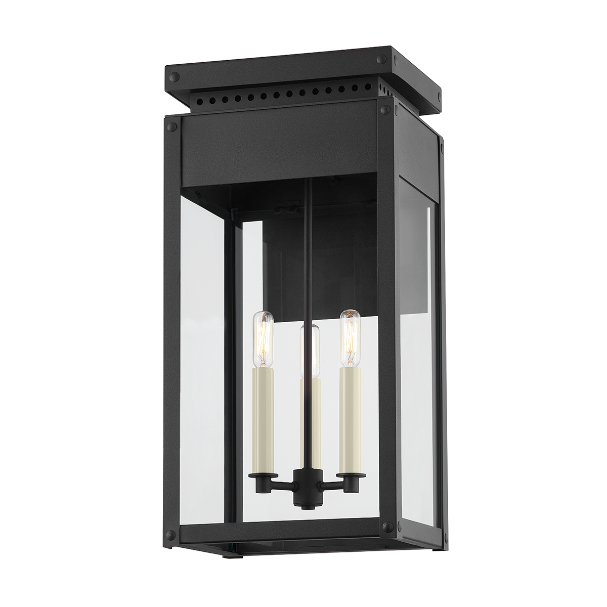 BRAYDAN Wall Sconce with TEXTURED BLACK Finish