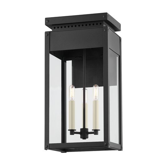BRAYDAN Wall Sconce with TEXTURED BLACK Finish