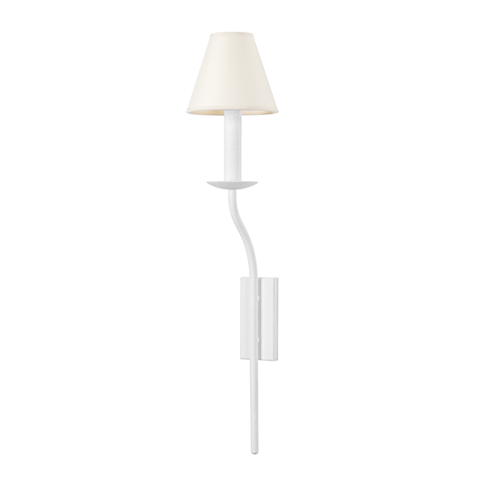 LOMITA Wall Sconce with GESSO WHITE Finish