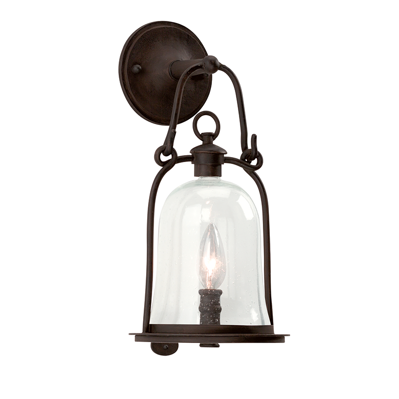 Owings Mill Wall Sconce with TEXTURED BLACK Finish