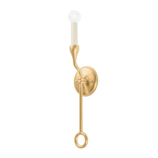 ORSON Wall Sconce with VINTAGE GOLD LEAF Finish