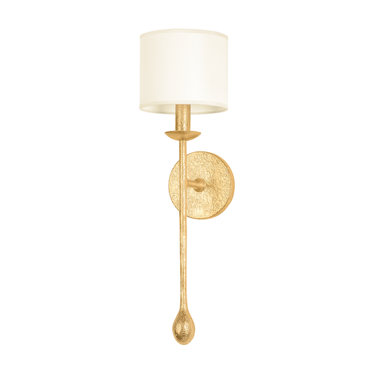 OSMOND Wall Sconce with VINTAGE GOLD LEAF Finish