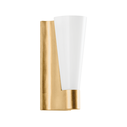 ABNER Wall Sconce with Vintage Gold Leaf Finish