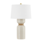 Mindy Table Lamp with AGED BRASS/CERAMIC IVORY CRACKLE Finish