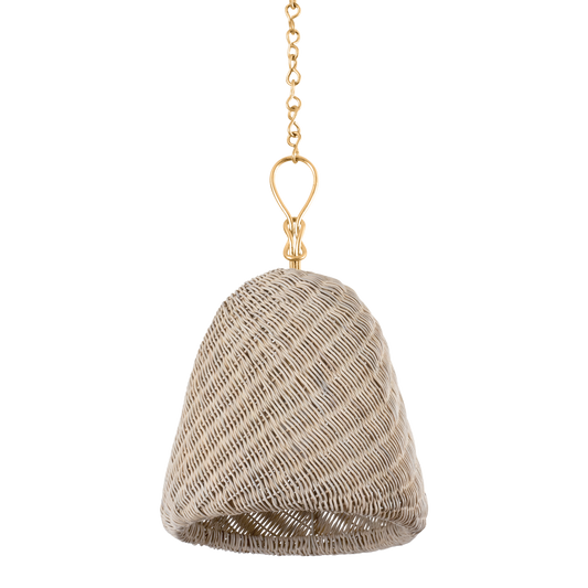 REINA Pendant with Gold Leaf Finish