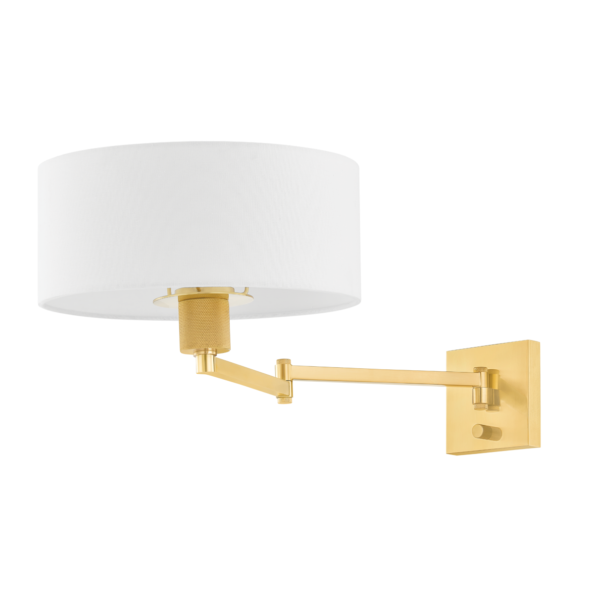 SAMMY Wall Sconce with Aged Brass Finish