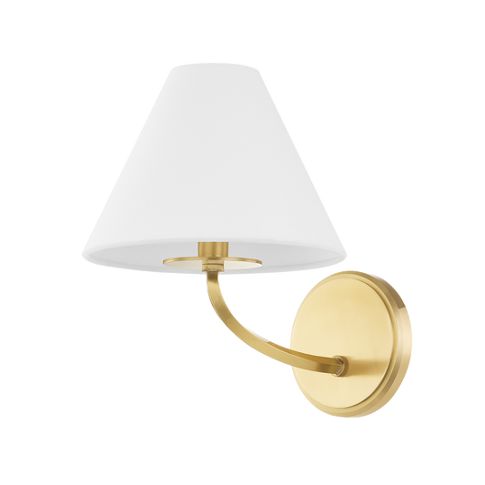 Stacey Wall Sconce with Aged Brass Finish