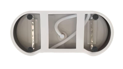 59 inch Bathtub in Glossy White with Polished White Trim