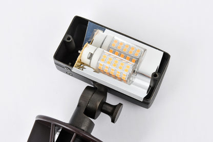 Outdoor 12V Cast Brass flood light 2 inch L x 4 inch W x 6 inch H in Dark Bronze