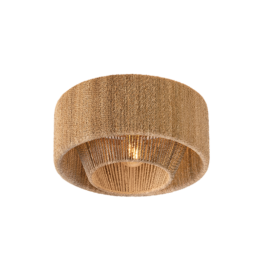 COE Flush Mount with Vintage Gold Leaf Finish