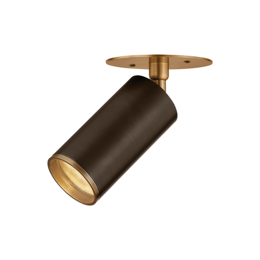 Caleb Flush Mount with Patina Brass/Bronze Finish