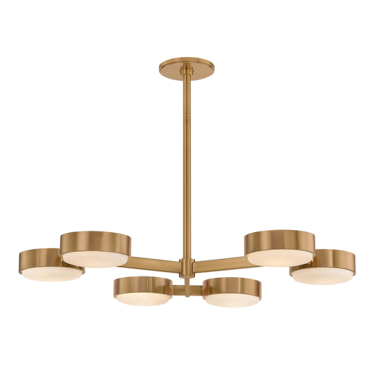 RORY Semi Flush with PATINA BRASS Finish